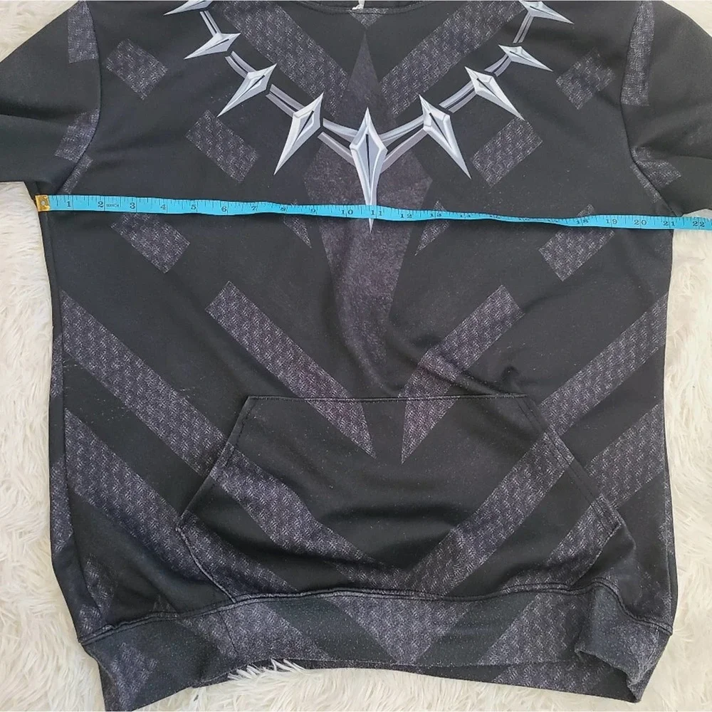 Men's Marvel Black Panther Comic Character Logo Hoodie SZ XL